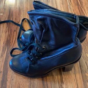 NEW- FarylRobin boots ankle with ties 5.5 
You won’t see these being worn.